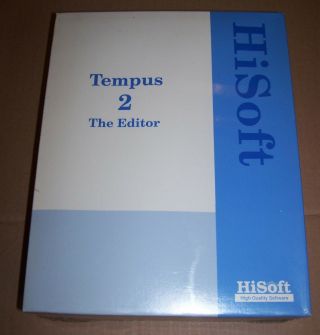 Atari 520 1040 St Ste Mega Tt Computer Software Hisoft Tempus 2 Editor Boxed
