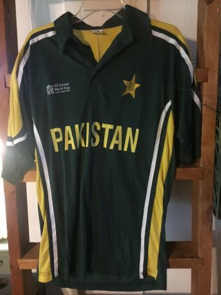 Vintage Pakistan 2003 World Cup Jersey One Size Euc