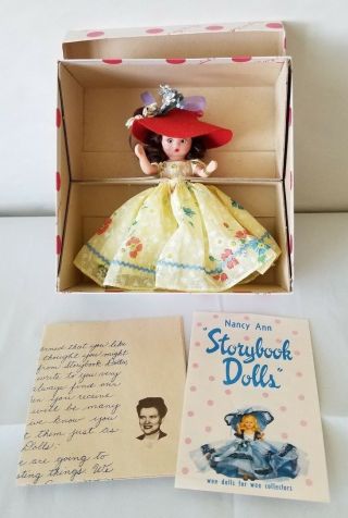 Vintage Nancy Ann Storybook Doll Summer 91 Seasons Series 1950 ' s 2