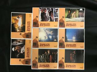 Vintage 1978 Invasion Of The Body Snatchers Lobby Cards Full Set Of 8 Sci - Fi