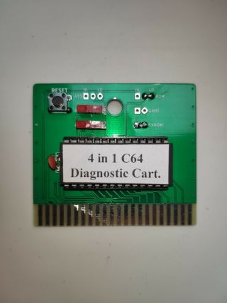 4 In 1 Diagnostic Cartridge For Commodore 64 / C64