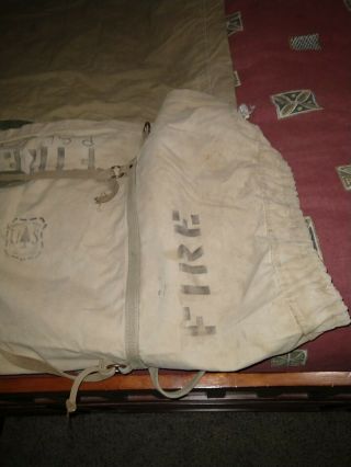 Vintage US Forest Service firefigh Canvas,  sleeping bag or cover 2
