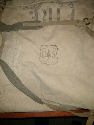 Vintage US Forest Service firefigh Canvas,  sleeping bag or cover 3
