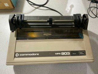 Commodore 64 C64 Dot Matrix Printer Mps 803 Tu 803 -