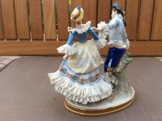 volkstedt dresden sitzendorf couple very old porcelain figurine figure 3
