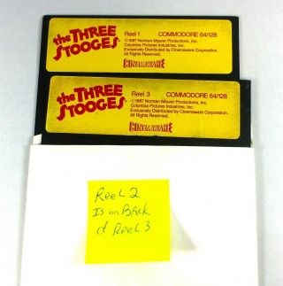 Commodore 64/128: The Three Stooges - C64 Disk