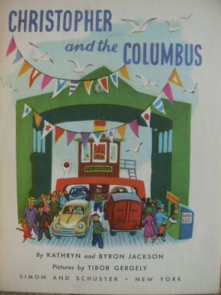 Vintage Little Golden Book CHRISTOPHER AND THE COLUMBUS 