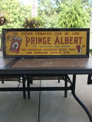 Old Prince Albert Tin Sign