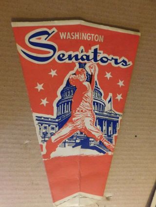 Vintage Washington Senators Baseball Popcorn Megaphone