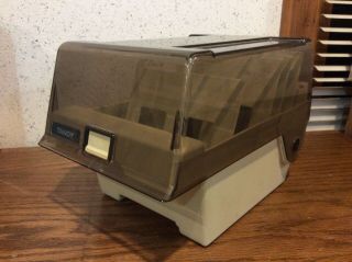 Vintage Tandy 5.  25 Computer Floppy Disk File Storage Case 5 1/4 " W/ Dividers