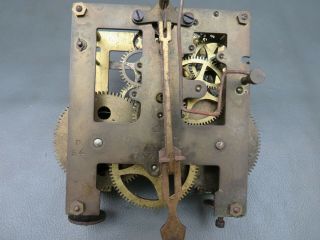 Vintage Gustav Becker Silesia P54 wall clock movement for spares 2