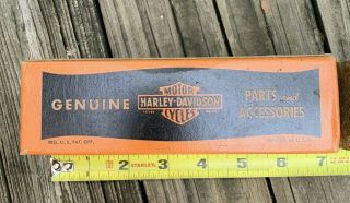 Vintage Harley Davidson Motorcycle Parts & Accessories Gas Oil Box Sign