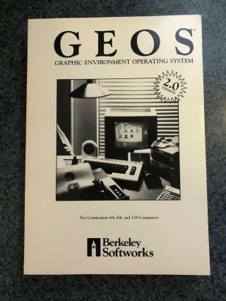 GEOS Graphic Environment Operating System Version 2.  0 Commodore 64 64C 128 QLINK 3