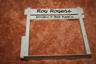 Vintage Marx Roy Rogers Rodeo Double R Bar Ranch Playset Figures Animals