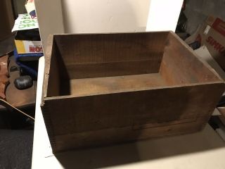 Antique Vtg Ohio Blue Tip Matches Wood Crate Wooden Box Company Rare Old 2