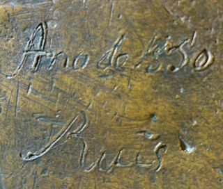 2 Antique Spanish Conquistador Stirrup.  Solid Bronze Dated 1850 Signed Ruis 2