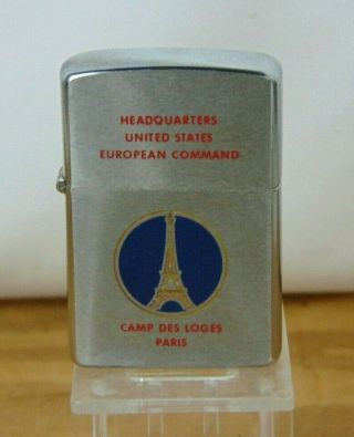 Zippo 1958 Lighter Pat.  2517191 - Headquarters United States European Command