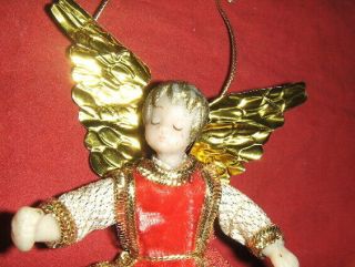 Vintage GERMANY KOESTEL WAX CHRISTMAS Angel Tree Ornaments Fairy Tale 2