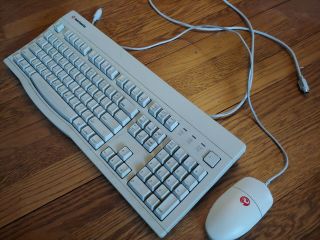 Vintage Power Computing Keyboard And Mouse Macintosh Clone Mac 55006 55118