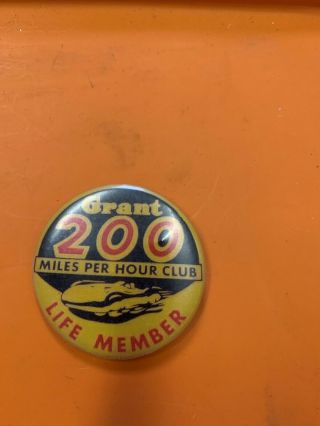 Vintage Gant 200 Mile Per Hour Club Pin; Bonneville,  Salt Flats,  Mg,  Hot Rod