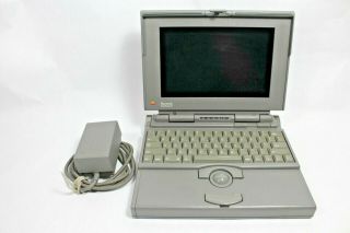 Vtg Macintosh Powerbook 165 Laptop Computer W/ Power Supply Apple Model M4440
