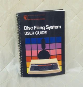 Bbc Microcomputer System Disc Filing System User Guide 1985 Vintage