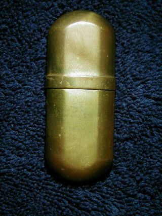 Vtg.  WWII Trench Cigarette Lighter - Brass - No.  5 2