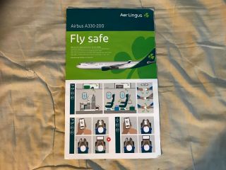 Aer Lingus A - 330 - 200 Safety Card