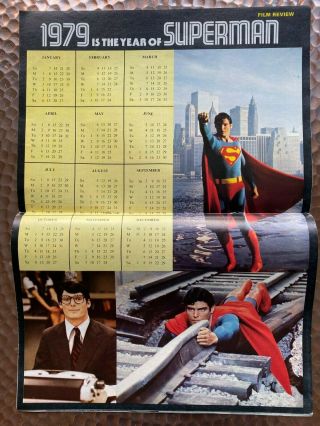 FILM REVIEW JANUARY 1979 SUPERMAN THE MOVIE,  CALENDAR & JAWS 2 FEATURED INSIDE 3