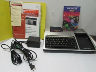 Vintage 1981 Texas - Instruments Ti - 99/4a With Paperwork