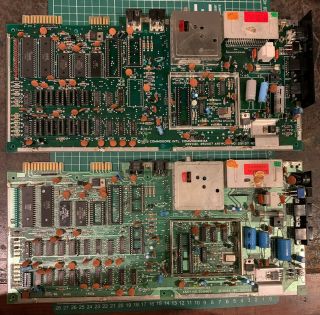 2 Commodore 64 Motherboards Assy 250407