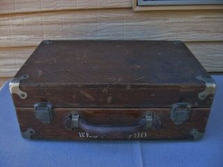 Vintage Weston 790 Wooden Case Box Ohm Meter Volt Capacity