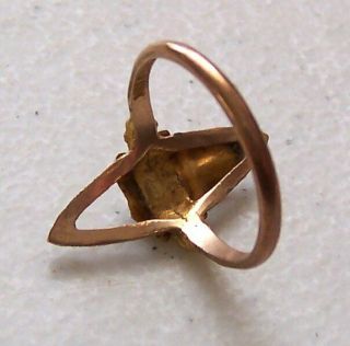 Vintage 10K Ladies Black Hills Gold Ring - Size 6 3/4 - 2.  1 Grams - Scrap? 3