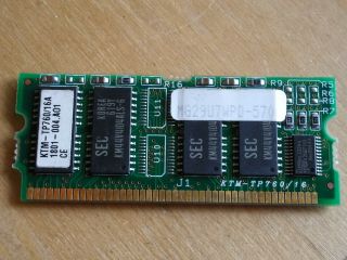 Kingston Ibm Thinkpad Ktm - Tp760/16a 16mb Edo Sodimm Memory Module 88 Pin