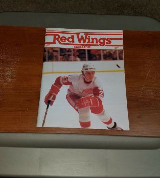 1981 February 3 Detroit Red Wings Vs Toronto Maple Leafs Program