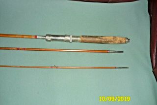 Vintage 3 Piece Bamboo Fly Fishing Rod 2