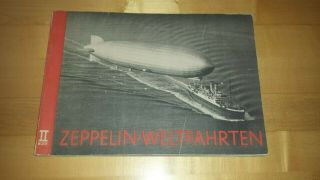 Zeppelin Weltfahrten 2 German Cigarette Cards Album 1933 Complete Germany Ii