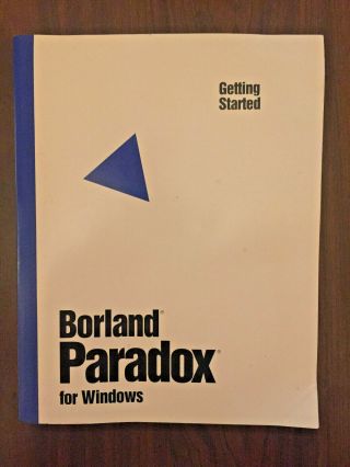 Vintage Borland Paradox for Windows Version 4.  5 2