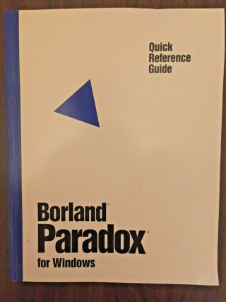 Vintage Borland Paradox for Windows Version 4.  5 3