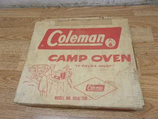 Vintage Coleman Camp Oven Model No.  5010 - 700 Folds Away