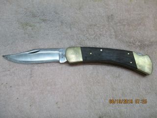 Vintage Buck 110 Folding Knife Usa 2 Dot 1974 - 1980 No Sheath