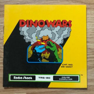 TRS - 80 COLOR COMPUTER DINO WARS COMPLETE 26 - 3057 TANDY 2