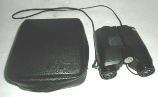 Nikon Binoculars 9 X 25 5.  6 Degrees Japan Vintage,  Leather Case & Strap