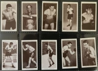 Churchman Boxing Personalities 1938 Full Set (plus Extra Card)
