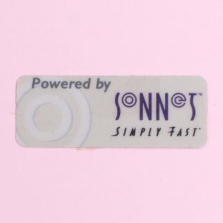 Sonnet Technologies ‘powered By Sonnet’ Case Badge For Apple Macintosh