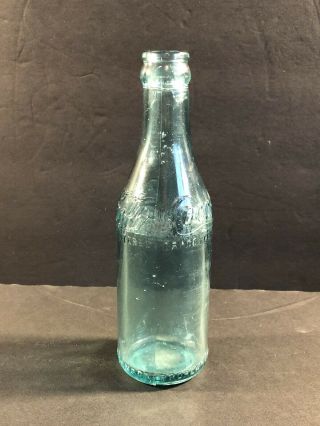 Vintage Straight Sided AQUA BLUE Coca - Cola Coke Bottle Canada Antique 2