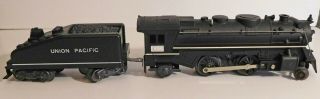 Vintage O Scale Marx Union Pacific 666 Locomotive W/smoke & Tender (t30a)