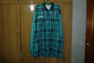 Erima Vintage Referee Football Soccer Sport Shirt Retro 90s Jersey Men Size 2xl