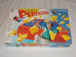 Vintage 1995 Milton Bradley Perfection Game 100 Complete And