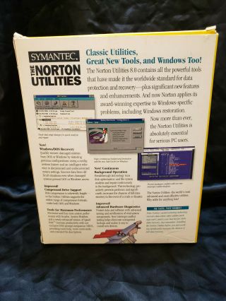 Vintage Symantec The Norton Utilities WindowsOS Version 8.  0 3